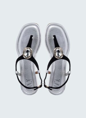 Colourful Strap on Silver Sole