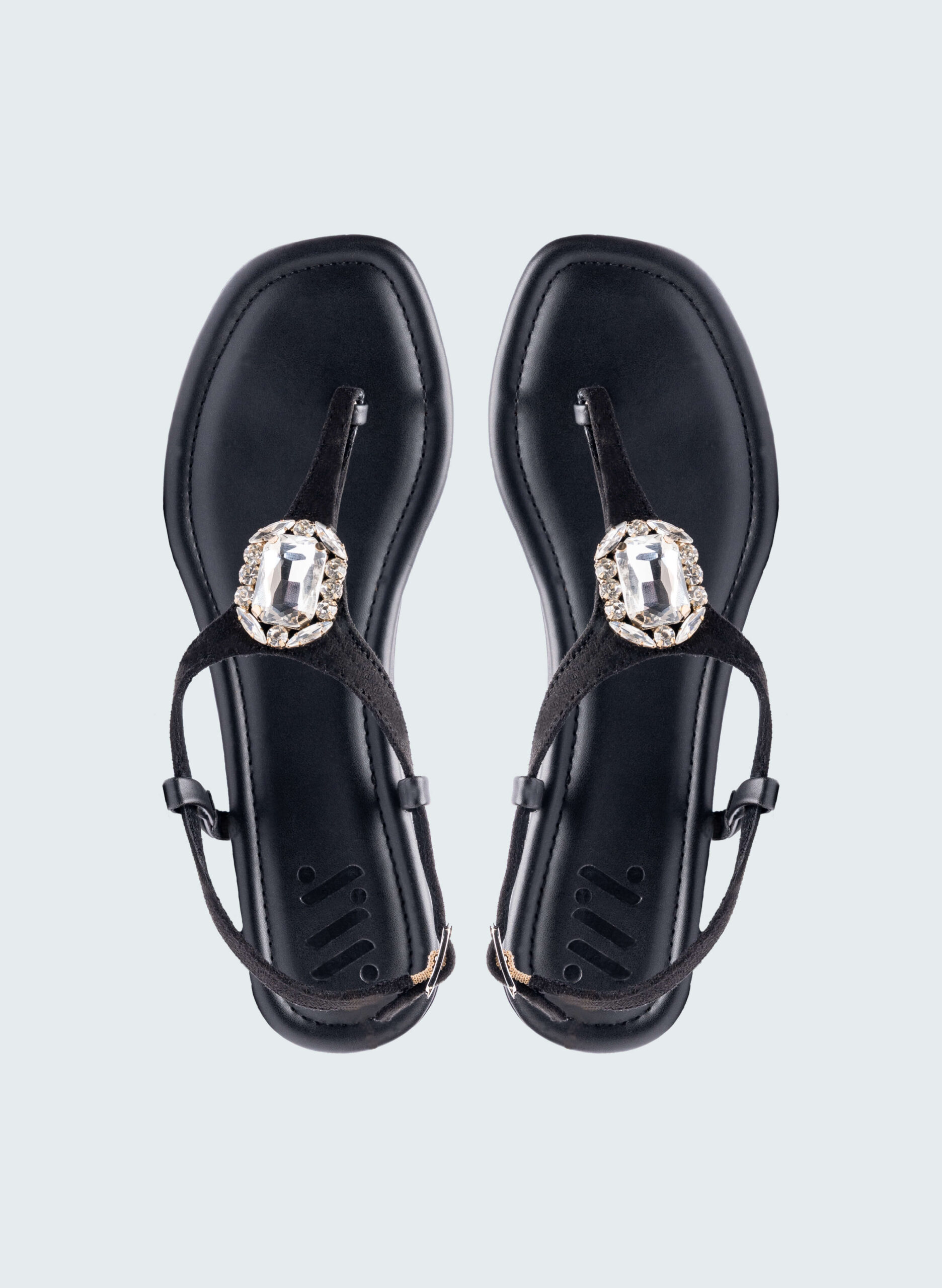 Colourful Strap on Black Sole