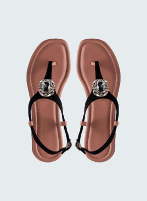 Colourful Strap on Rose Gold Sole