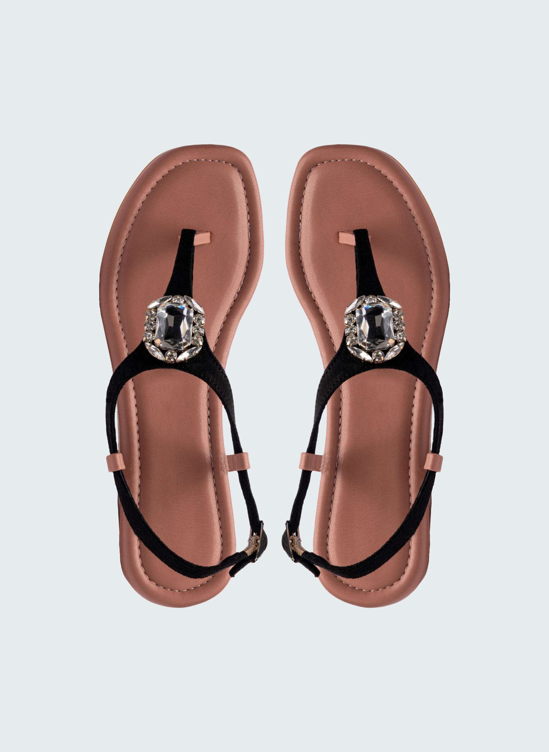 Colourful Strap on Rose Gold Sole