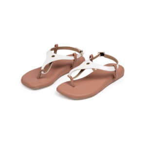 Peach flat - Rose, White, Solitaire straps