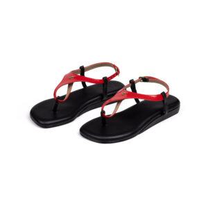 Black Flat - Red, Neon, Feather straps